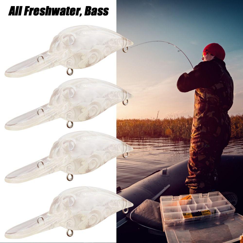 Top 5pcs Umpan Embrio Tubuh Embrio Buatan Mata Manusia Hidup Tackle Treble Hooks Crankbait