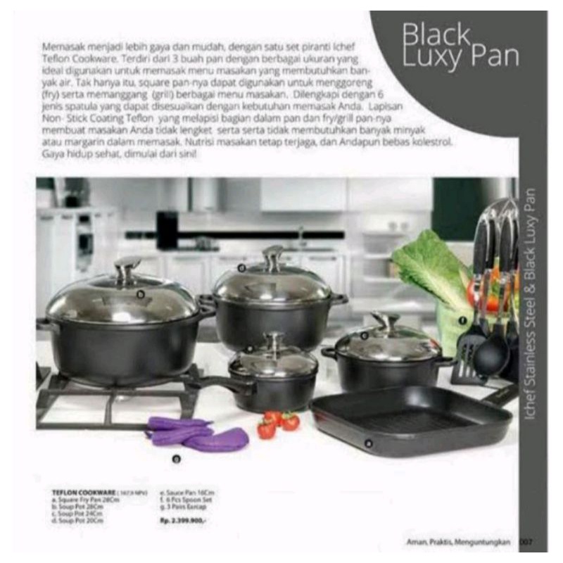 Panci Die Cast Ichef Black Luxury Pan