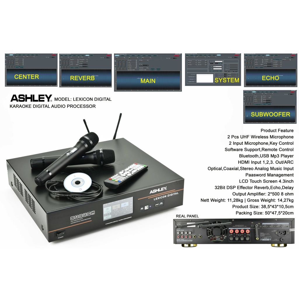 Amplifier Karaoke Digital "ASHLEY" LEXICON