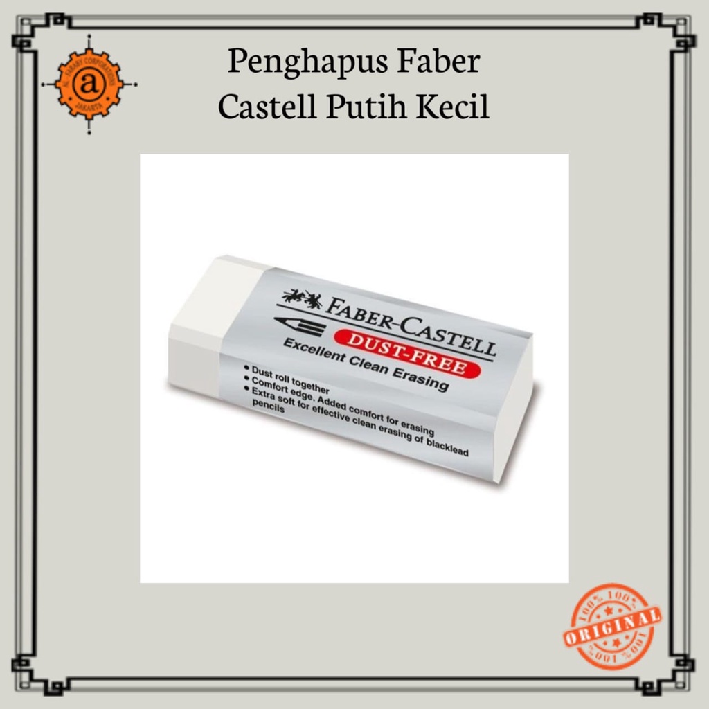 

Penghapus Eraser Faber Castell Putih Kecil