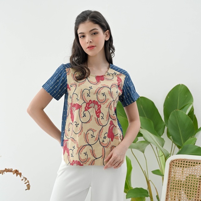 Atasan Batik 154 BON/ Blouse Batik Wanita / Batik Modern/ batik Couple