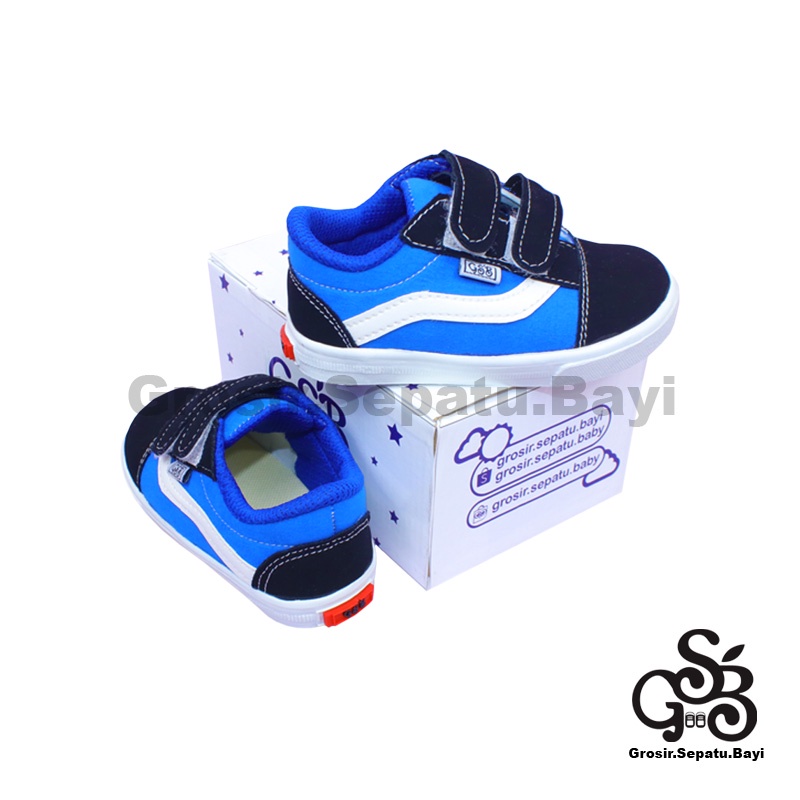 sepatu sneakers anak sepatu anak laki laki sepatu anak perempuan model casual BUCK kids BIRU ringan fleksibel &amp; Anti Slip