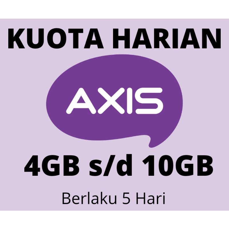 AXIS KUOTA 4GB - 10GB 5 HARI