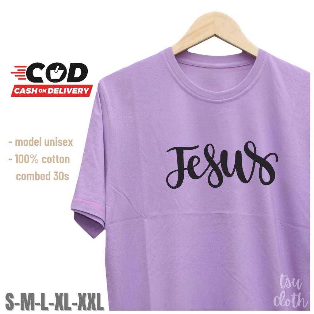 Kaos Rohani Jesus / T-shirt Baju Rohani / Tshirt Rohani / Kaos Rohani Kristen / Baju Rohani Katolik