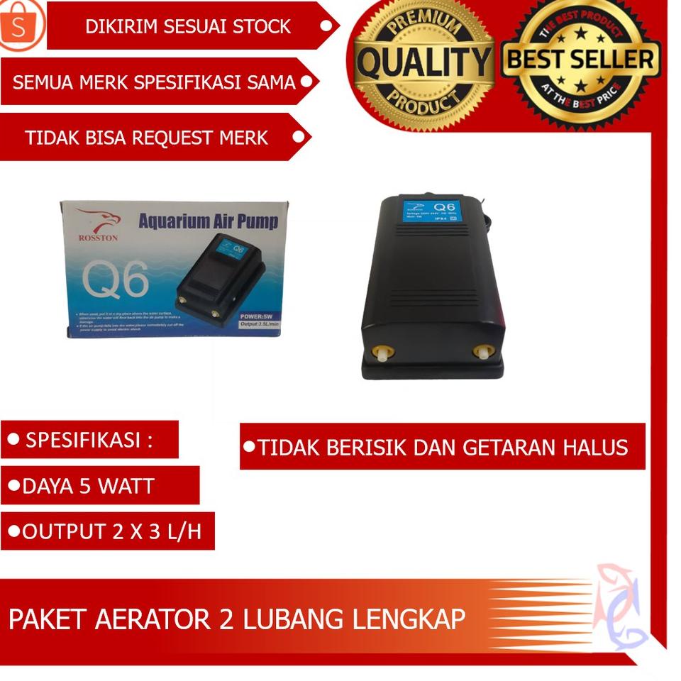 {PAKET LENGKAP MESIN AERATOR DUA LUBANG}PAKET LENGKAP AERATOR 2 LUBANG MESIN GELEMBUNG AQUARIUM 2 LU