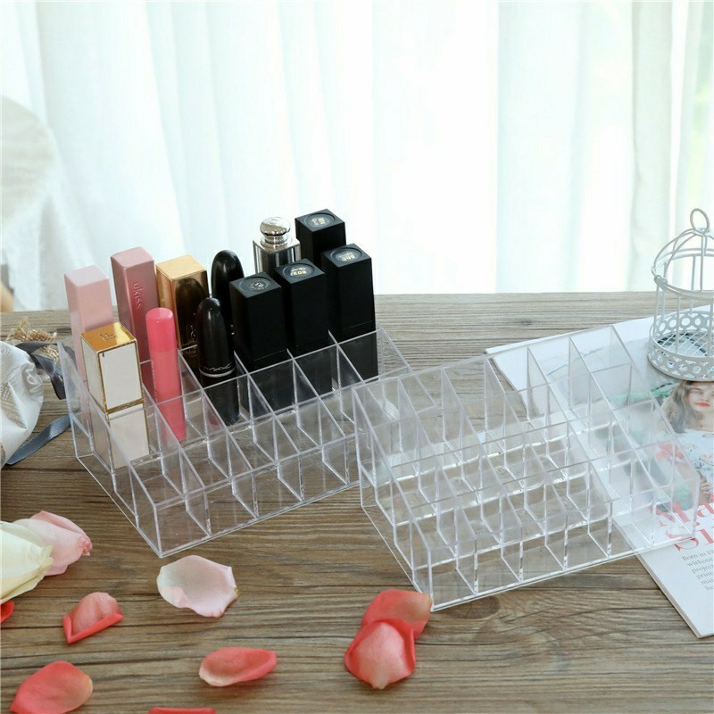 Rak Lipstik kutek multifungsi akrilik 24 slot