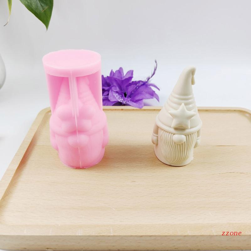 Cetakan Resin Bentuk Kelinci Gnome 3D Bahan Silikon Buatan Tangan Handmade