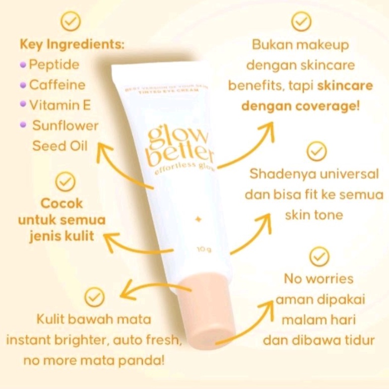 (READY) GLOW BETTER BEST VERSION EYE CREAM