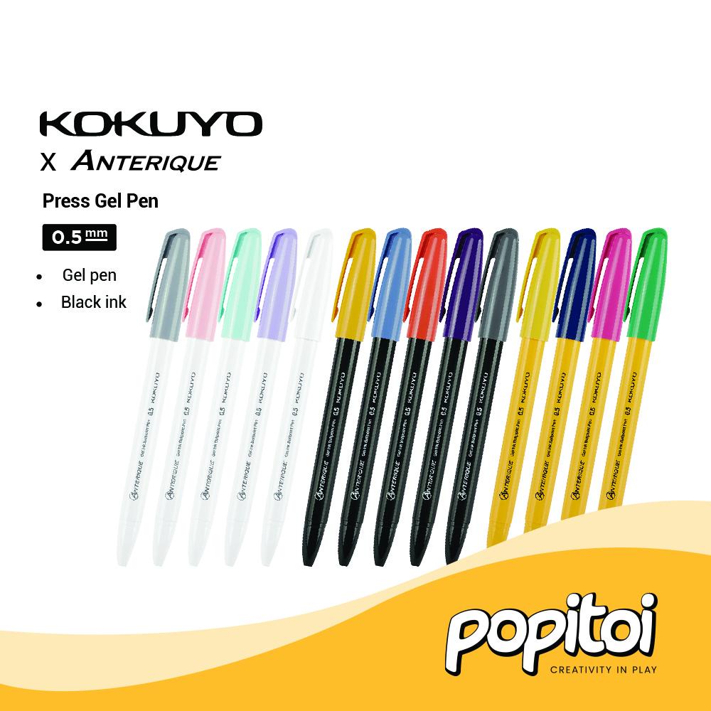 

Kokuyo x Anterique Press Gel Pen 0.5 mm Pulpen Bolpoin Retro Vintage Color
