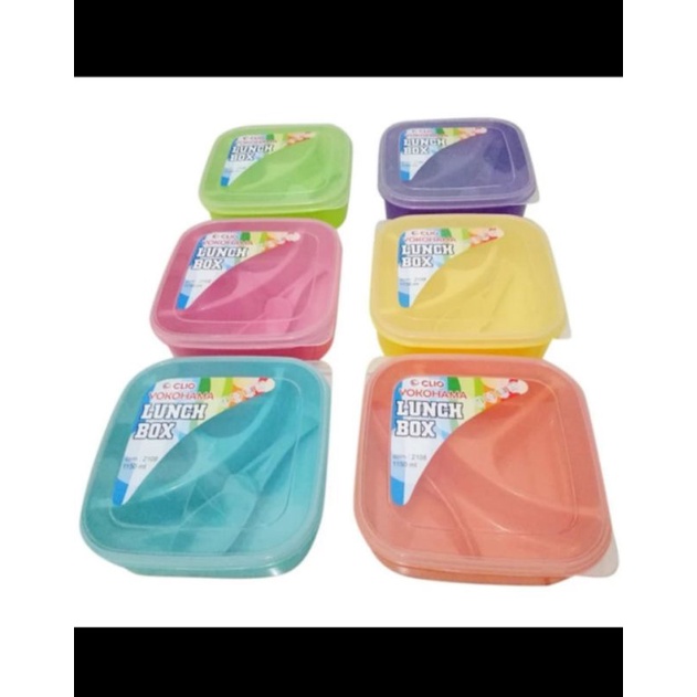 Lunchbox Yokohama / Lunchbox Bekal / Kotak Bekal Nasi Sekolah / Tempat Bekal Anak - Free Sendok