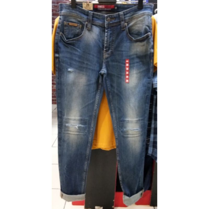 Gabrielle jeans original mens JUA1124DD celana panjang pria skinny 5 pocket