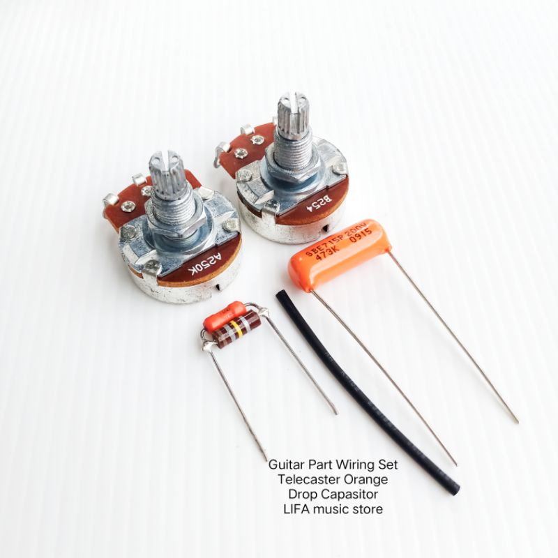 Guitar Part Wiring Set Telecaster Orange Drop Capasitor