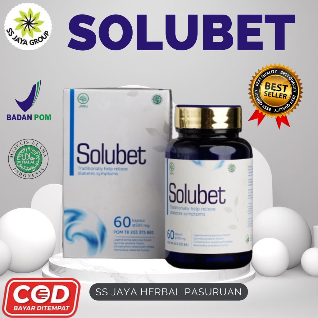 SOLUBET 100% ORIGINAL OBAT AMPUH  ATASI DIABETES KENCING MANIS BY SS JAYA HERBAL