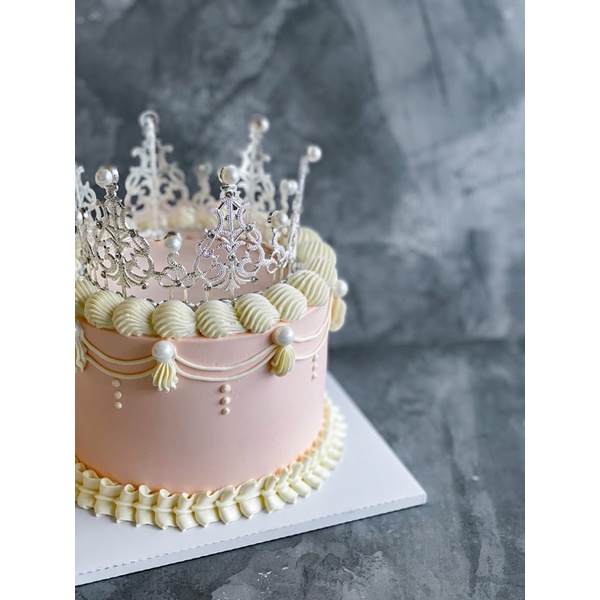 

Korean Crown Pearl / Mahkota topper kue