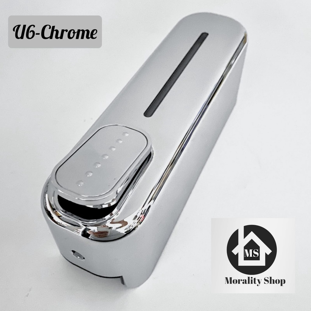 Tempat Sabun Cair Plastik Slim Chrome U6 -Sanitizer Conditionar Shampoo Soap Dispenser 350 ml