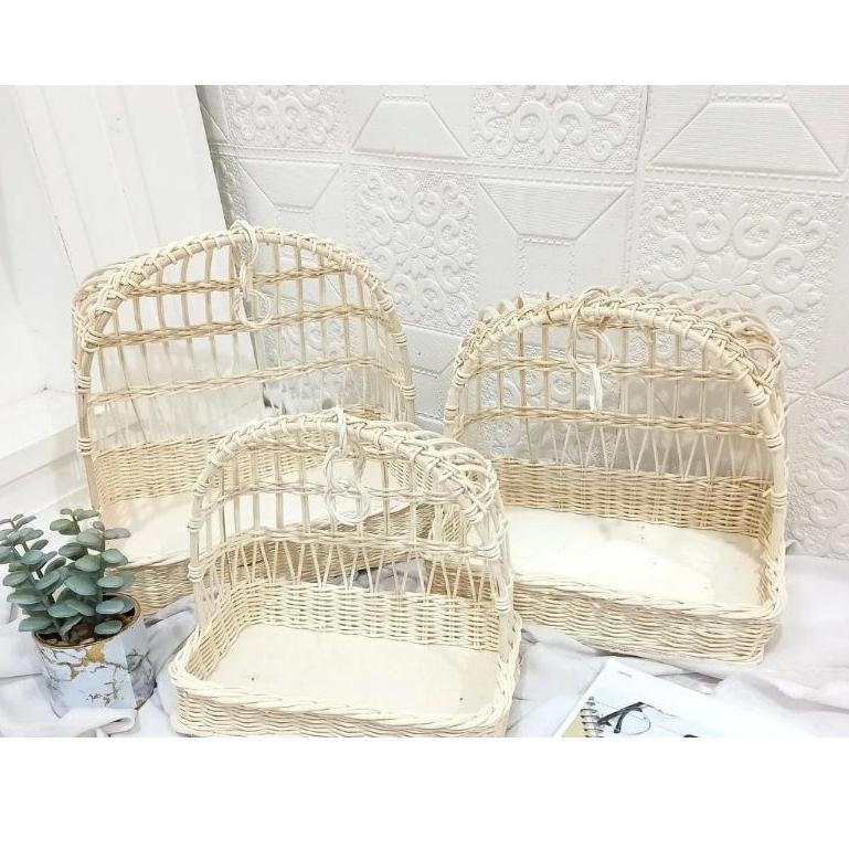 TMO.18Oc22н– READYSTOK  Keranjang ayunan kotak / hantaran rotan / kotak hantaran / parcel pernikahan
