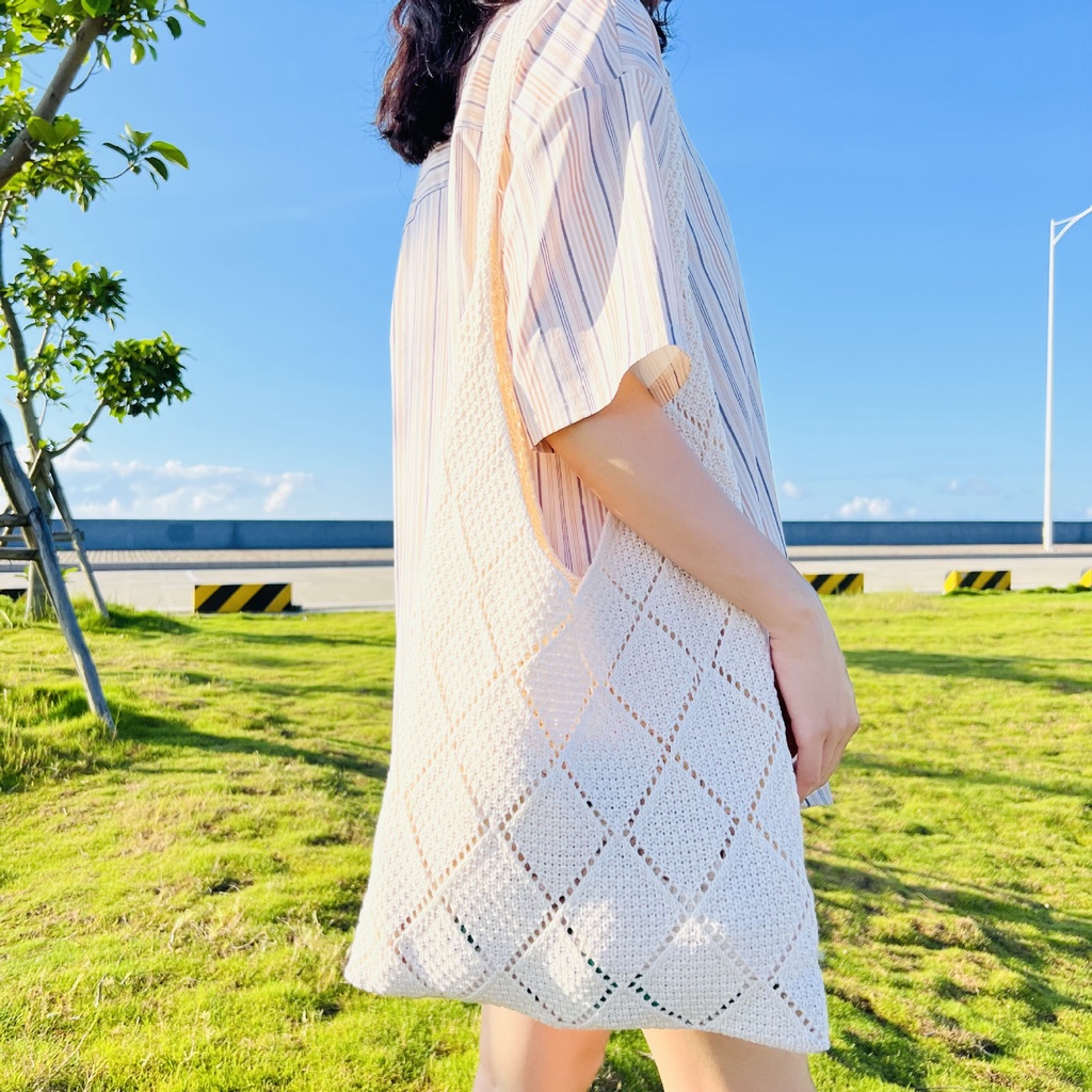 ARA - KNITTED TOTE BAG KOREAN STYLE SUMMER / TAS TANGAN