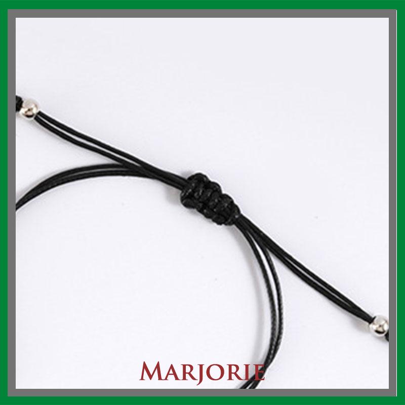 2 Pcs Fashion Ganda Bentuk Hati Gelang Adjustable Tenun Wanita Pria Gelang Pasangan Hadiah Perhiasan Aksesoris Sodoo-MJD