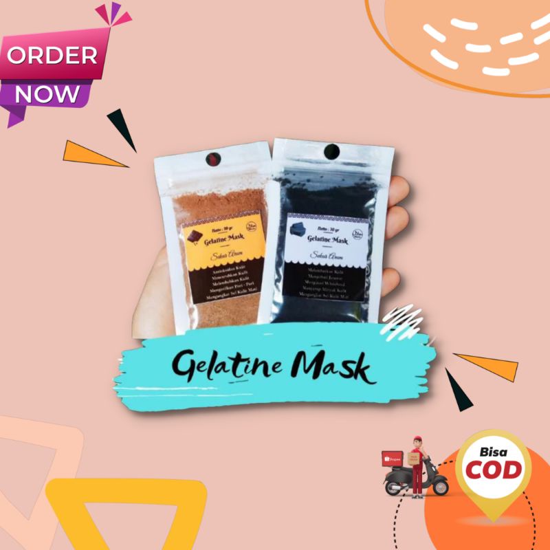 Masker Gelatin Hempas Komedo/ Masker Komedo Ampuh