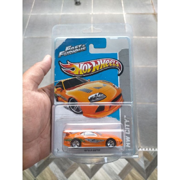 Hot wheels Toyota Supra mk4 orange fast and furious free protektor