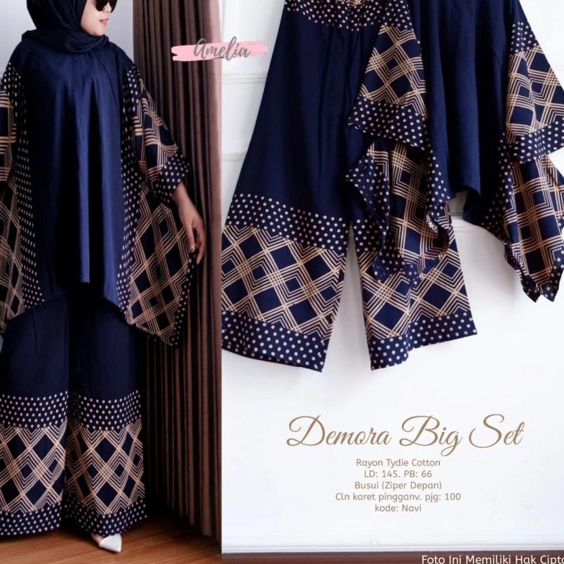 Langsung Kirim Setelan Demora Big Set Jumbo Set Waka Waka Rayon Jumbo LD 140 One Set Jumbo Rayon Bus
