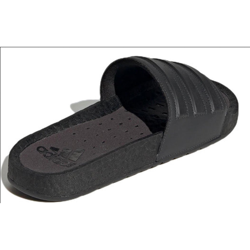 Adidas Adilette Boost Slides Triple Full Black GX4285 Sendal Slide Original