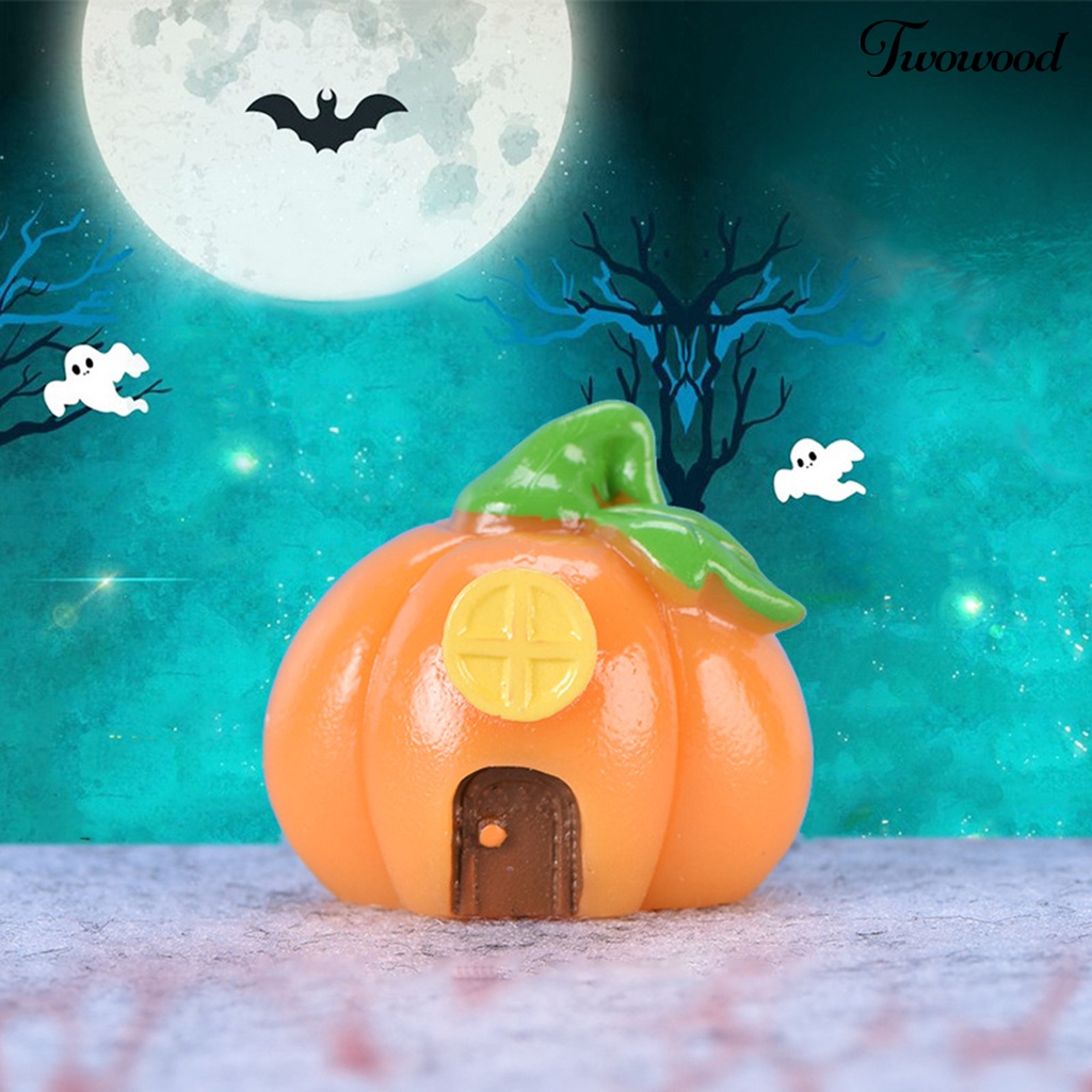 Gantungan Kunci Bentuk Labu Halloween Tahan Lama Anti Retak Untuk Dekorasi