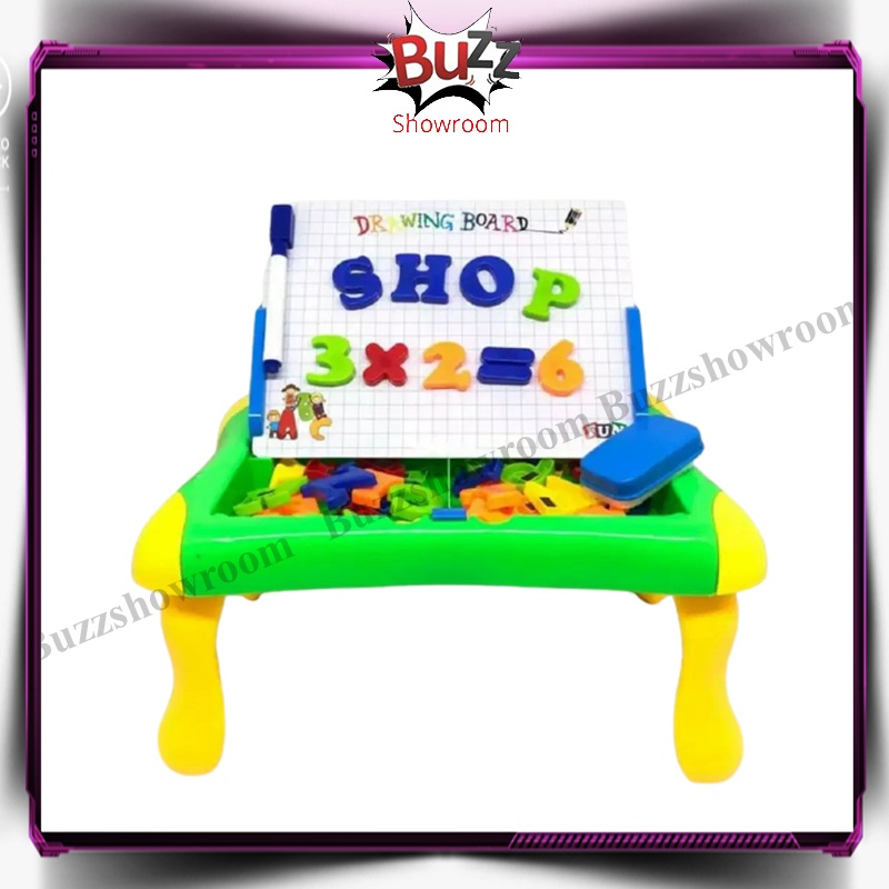 Mainan Edukasi Magnetic Learning Case Drawing Board MAINAN PAPAN TULIS MAGNET