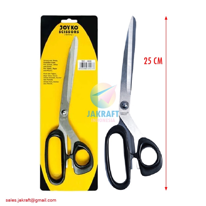 

Pemotong Gunting Kertas Kain Besar Panjang 25 Cm Joyko Sc-868 Tajam Anti Karat
