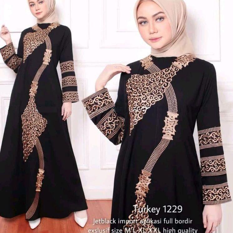 Promo 0JGRP Abaya Bordir Basic Abaya Turkey Gamis Bordir Pusat Grosir 99 Harga Termurah