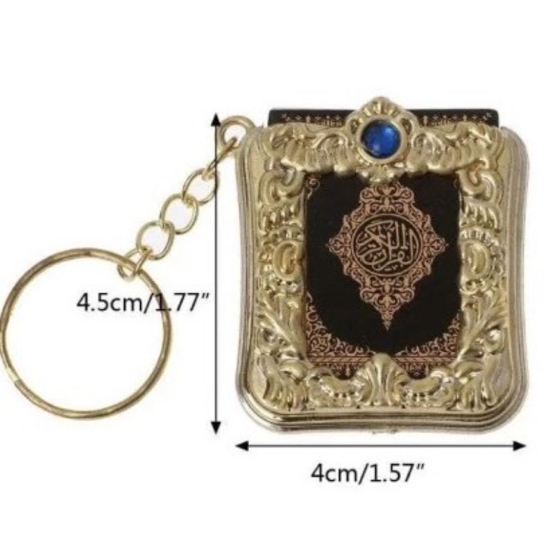 Gantungan Kunci Al Quran Mini Souvenir Oleh Oleh Umroh Haji Keychain Travel Alquran