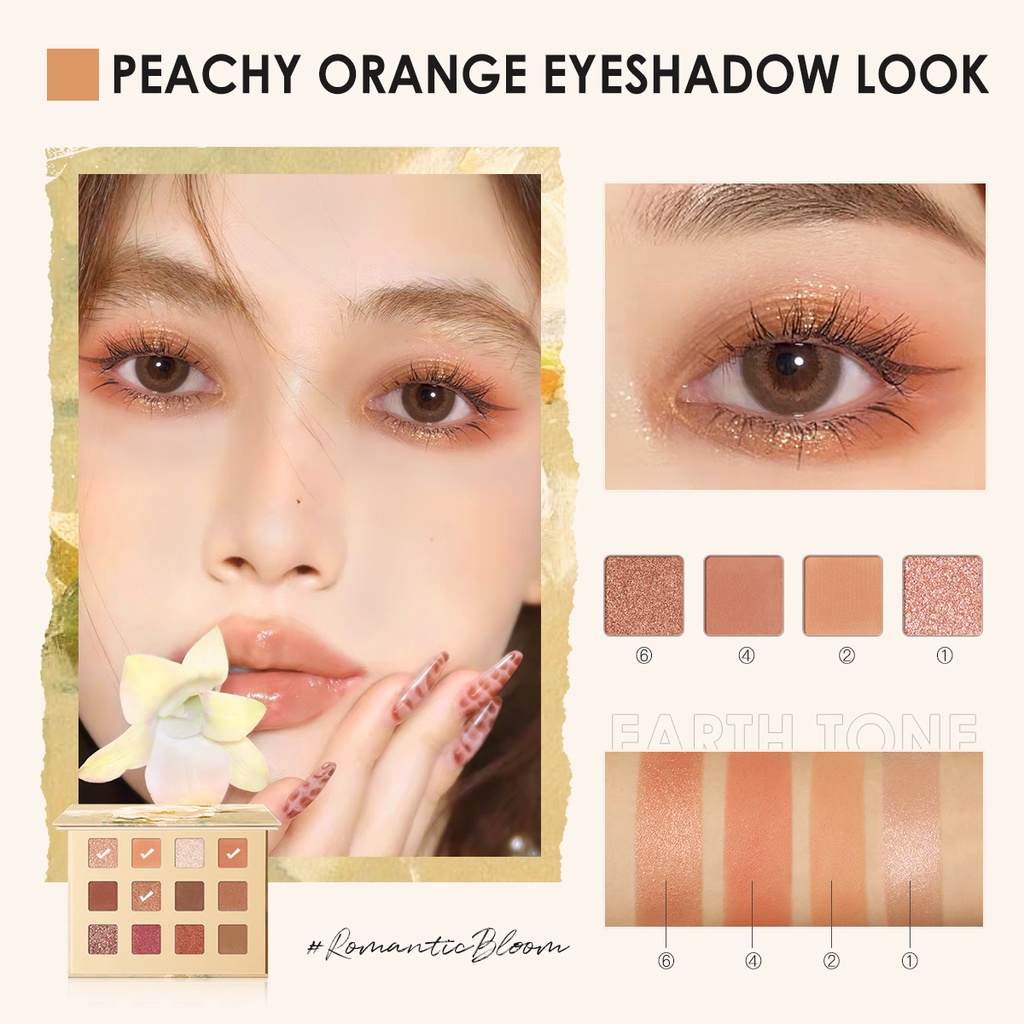 FOCALLURE Eyeshadow Palette With Brush- 14 Warna Kosmetik Eyeshadow Untuk Wajah FA49