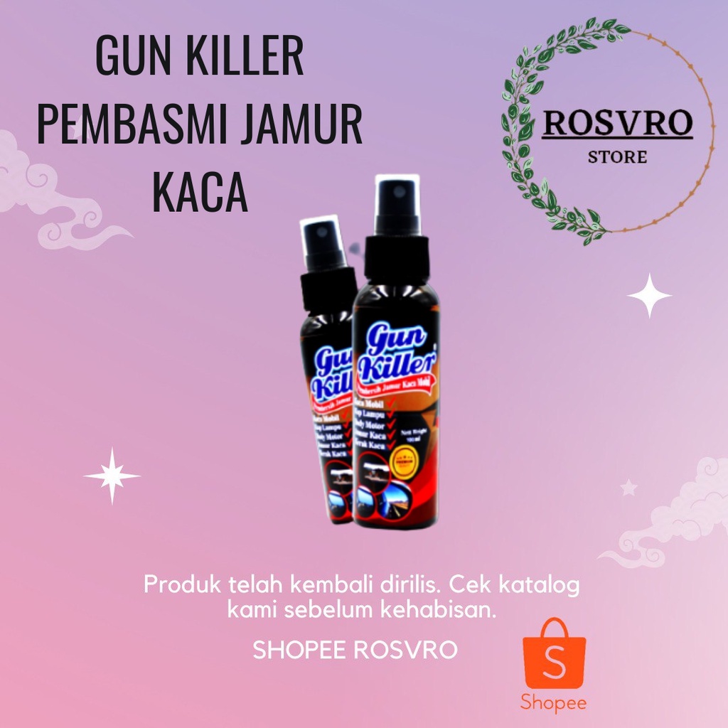 Gun Killer - pembasmi jamur kaca mobil | obat jamur kaca mobil ampuh | penghilang jamur kaca mobil 1