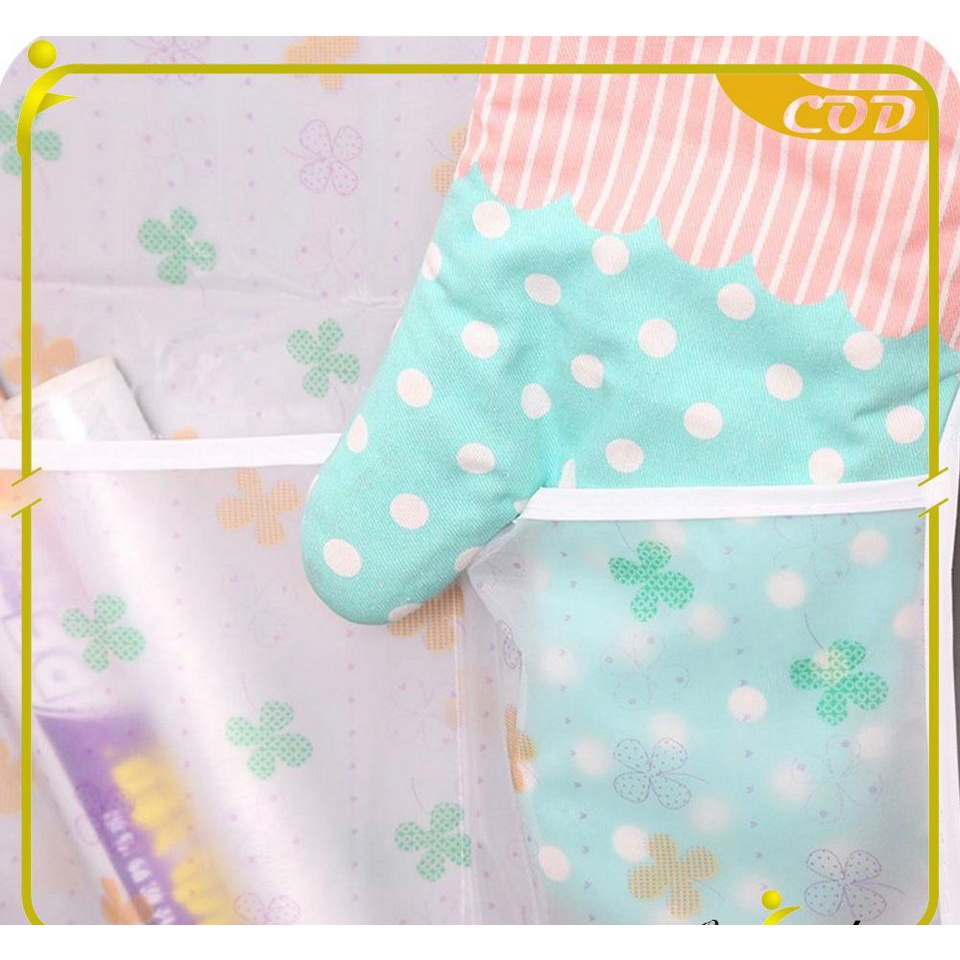 JM Cover Penutup Kulkas Anti Air Sarung Alas Taplak Kulkas Waterproof Dgn Tempat Penyimpan / Tatakan Kulkas