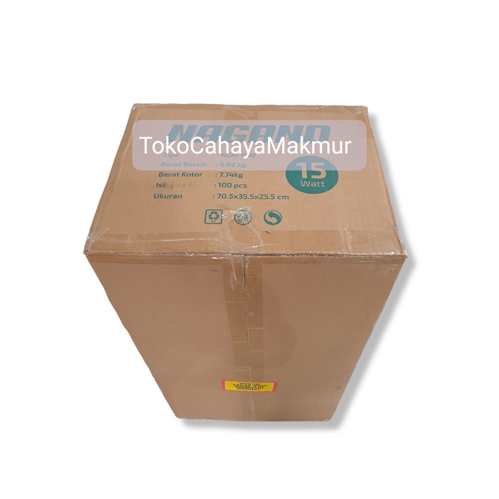 Lampu Bohlam LED Capsule Kapsul Nagano 15w 15watt Cahaya Putih 1 DUS 100Pcs