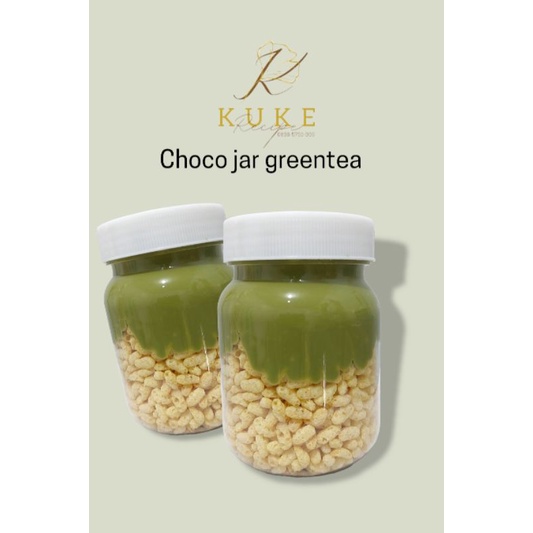 

chocolate jar greentea rice crispy crunchy leleh choco jar buble rice cemilan coklat murah