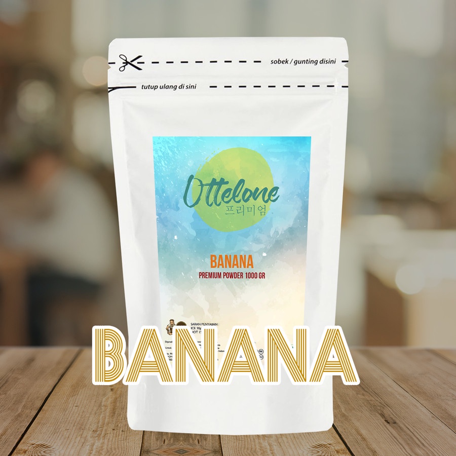 

Powder BANANA 1000gr Bubuk Minuman Premium Merk OTTELONE