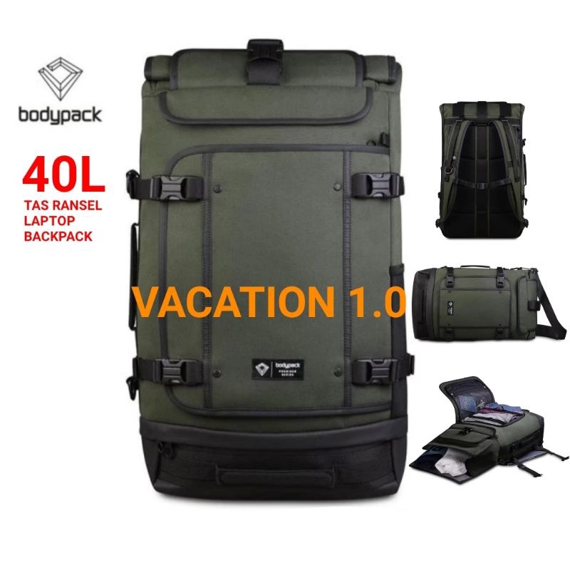 TAS RANSEL VACATION 1.0 LAPTOP BACKPACK GREEN 40L