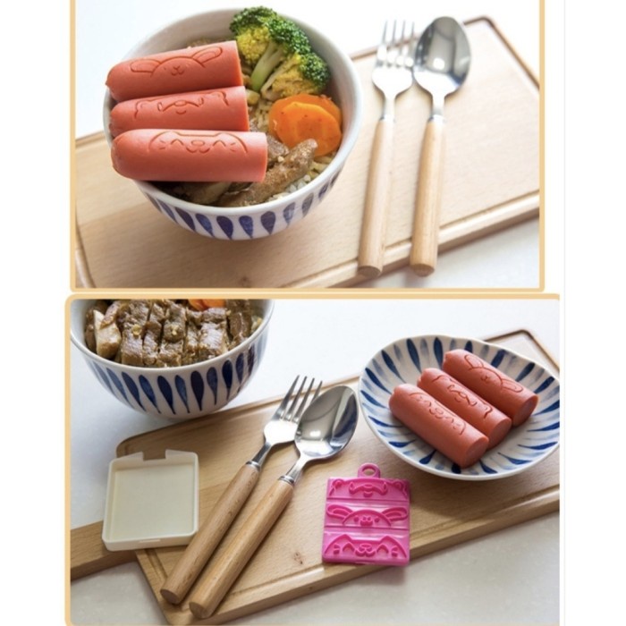 Set 3 Pcs Alat Penghias Cetakan Muka Sosis Sausage Cutter Bento Lucu