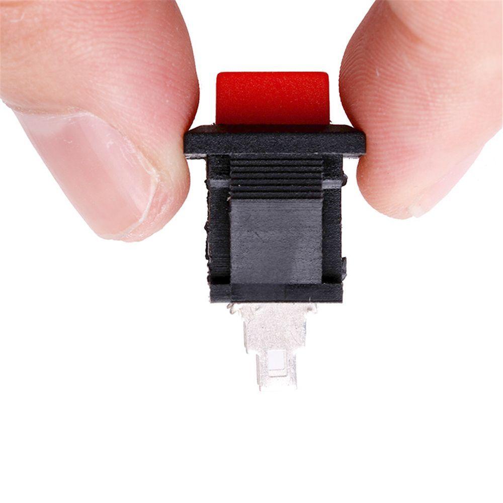 [Elegan] Saklar Tombol 2pin Tahan Lama Red Square SPST 125VAC 1A Push Button