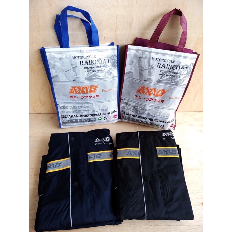 Jas Hujan Axio Raincoat Cuci Gudang Axio Europe Type 882 Silver Series Original