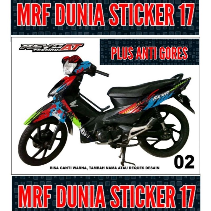 Sticker decal Revo Lama Full Body  Decal Motor Revo Lama Sticker Motor Revo Lama Decal Sticker Motor