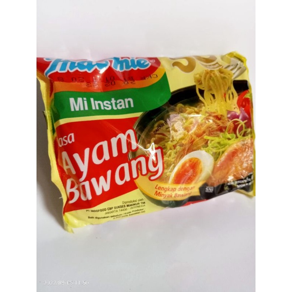 

Indomie mi rebus instan rasa ayam bawang 69 gram