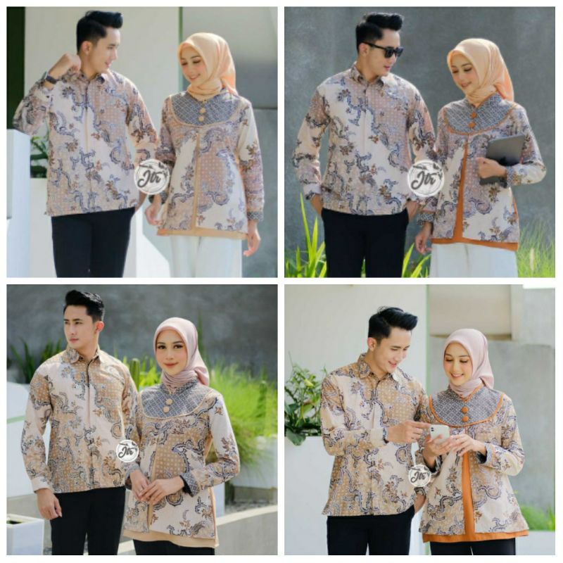 Rama Shinta Couple - Melani Set Couple Lilit Rovella Batik Couple Modern top 1