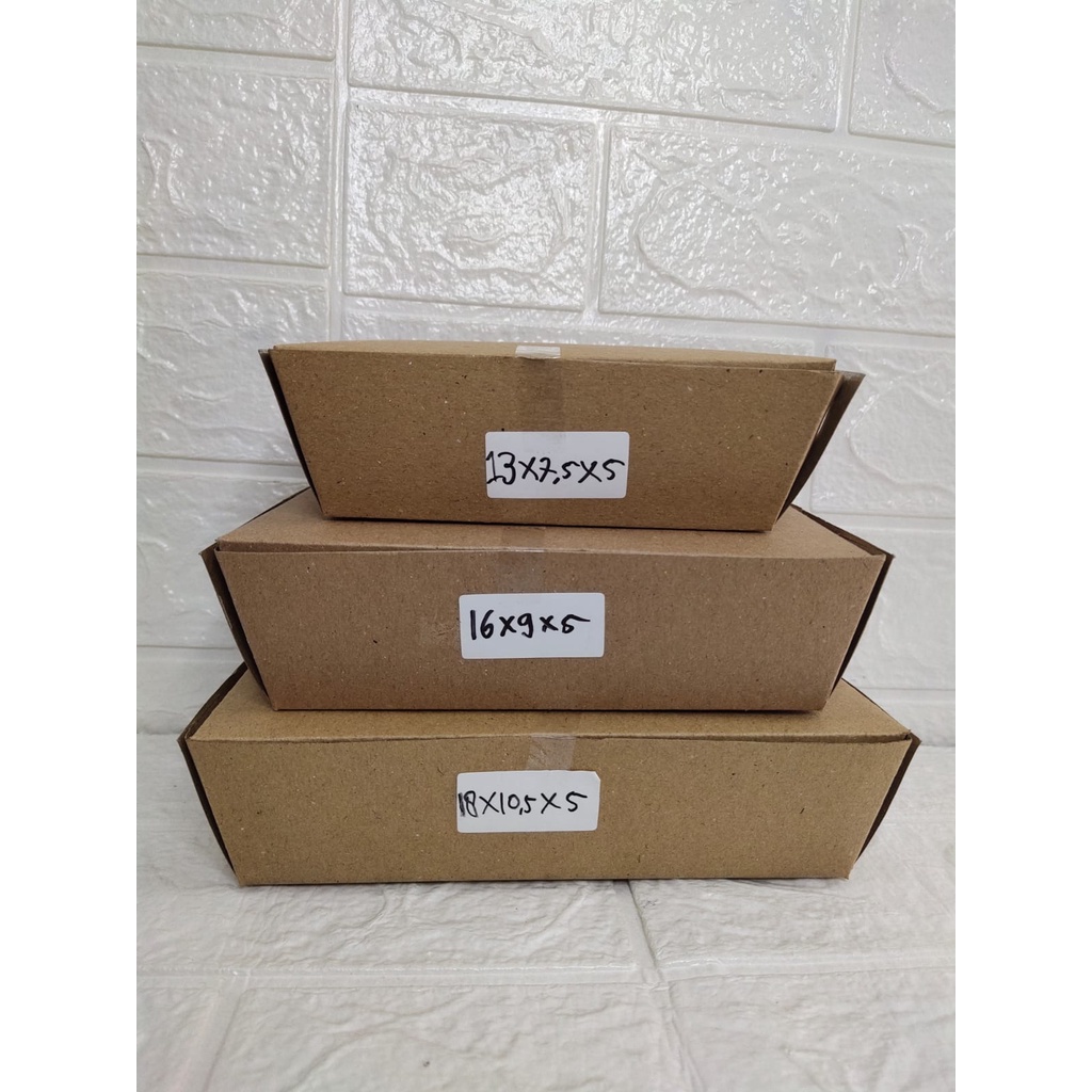 

PAPER LUNCH BOX BAHAN KRAFT / KOTAK NASI / DUS TAKE AWAY