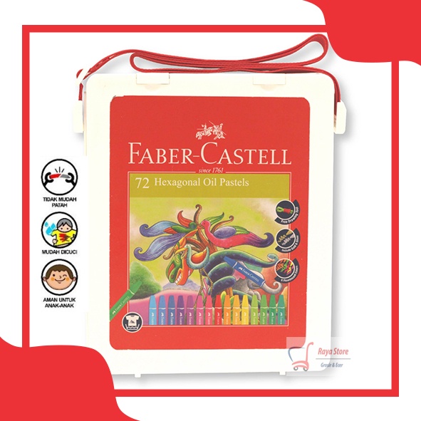 

Hexagonal oil pastel bag 72pcs faber castell