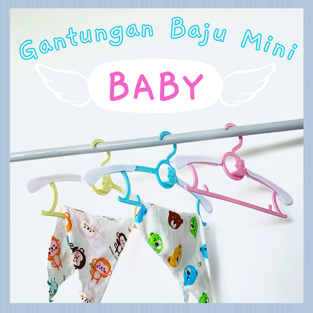 KING [HB] Hanger Baju / Gantungan Baju Anak / Gantungan Baju Lucu / Adjustable Hanger / Gantungang Baju Plastik