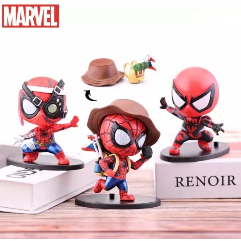 Action Figure Cosbaby Spiderman Set Topper Cake Spiderman Figure