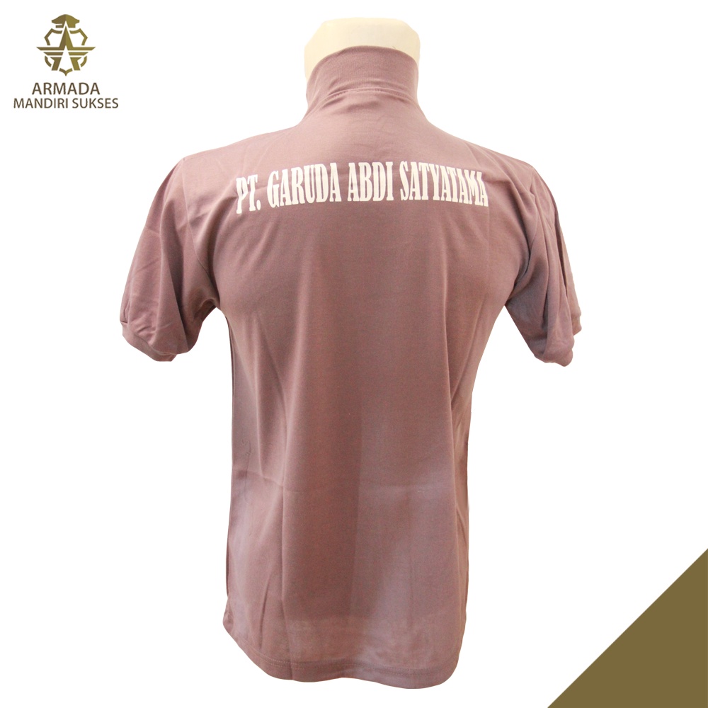 Kaos Security Logo Gass Coklat - Kaos Security Gass Logo