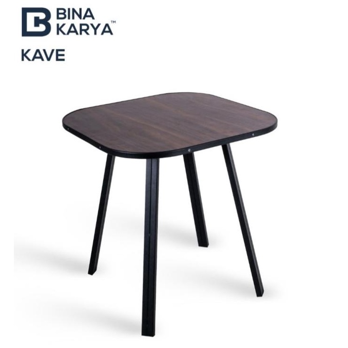 Meja Cafe Motif Kayu (Kotak & Bulat)